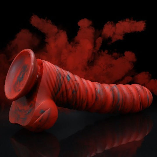 Kinksters Dildo Cu Scrotum Roșu