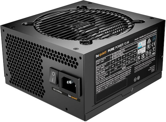 Be Quiet Pure Power 13 M 850W Μαύρο Τροφοδοτικό Υπολογιστή Full Modular 80 Plus Gold