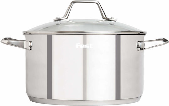 Fest Reflection Deep Stainless Steel Pot 8lt 28cm
