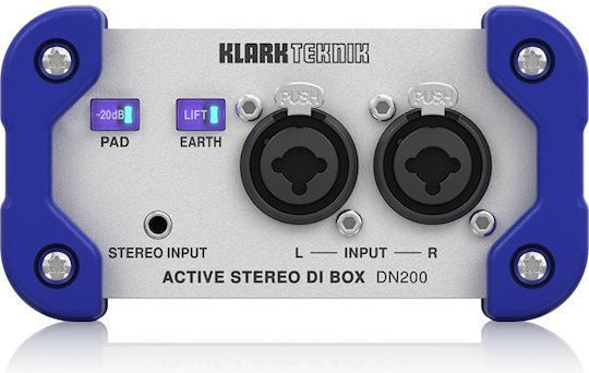 Klark Teknik DN200 V2 Ενεργό DI Box 2 Καναλιών με Phantom Power