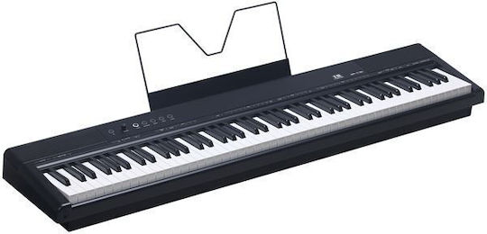 Klavier Electric Stage Piano SP-C120 with 88 Weighted Keys Built-in Speakers and Connection with Headphones and Computer Black