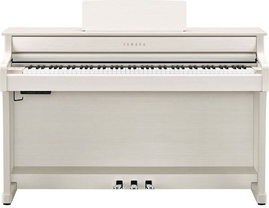 Yamaha Elektrisch Aufrecht Klavier Clavinova mit 88 Gewichtet Tasten und Anschluss an Kopfhörer Weiß