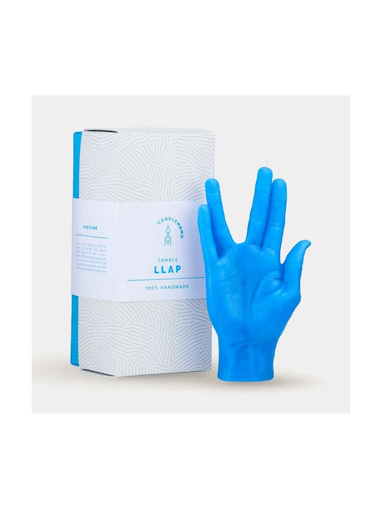 Kerze Candlehand Llap Blaue Paraffin 22 x 13 x 5 cm