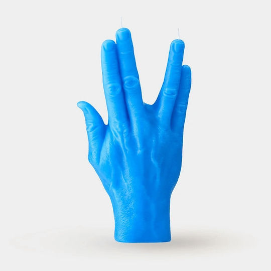 Candlehand Llap Blue Paraffin Candle 22 X 13 X 5 Cm