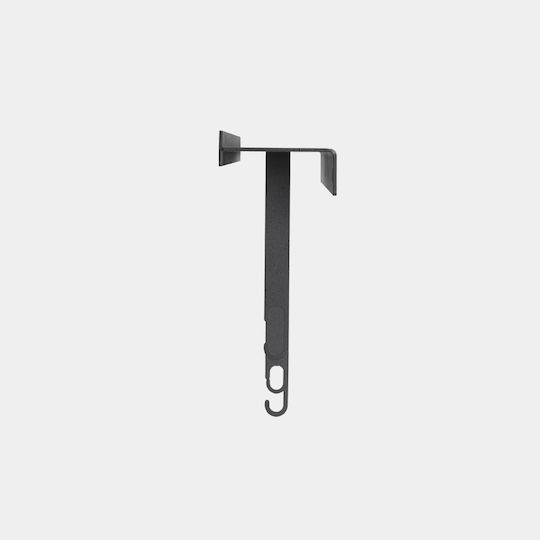 Wall Hanger Shelf Atelier Black Metal L 60 cm W 6 cm H 23.5 cm Design House Stockholm