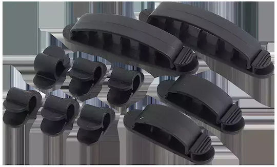 LogiLink KAB0039 Cable Clips 10pcs Black