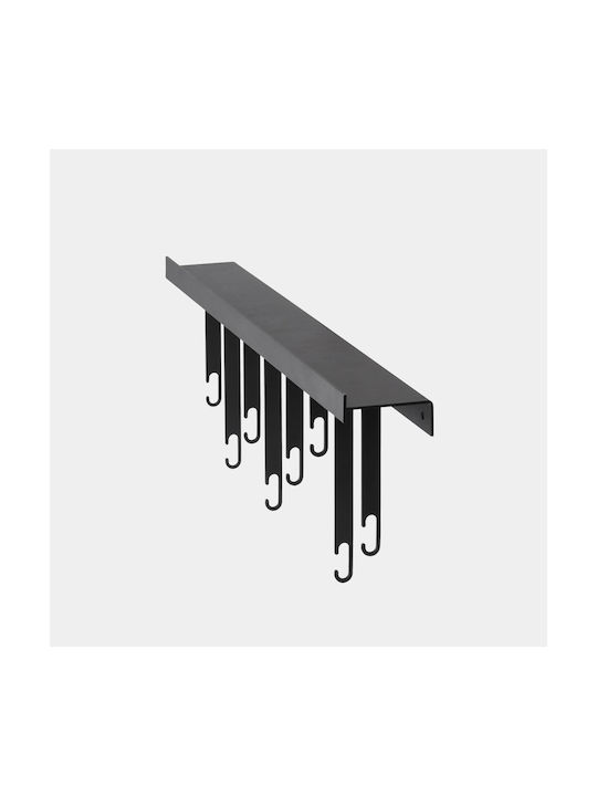 Wandhalterung Regal Atelier Schwarzes Metall M 60 cm B 6 cm H 23,5 cm Design House Stockholm