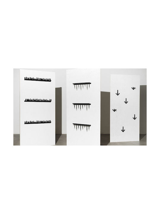 Wandhalterung Regal Atelier Schwarzes Metall M 60 cm B 6 cm H 23,5 cm Design House Stockholm