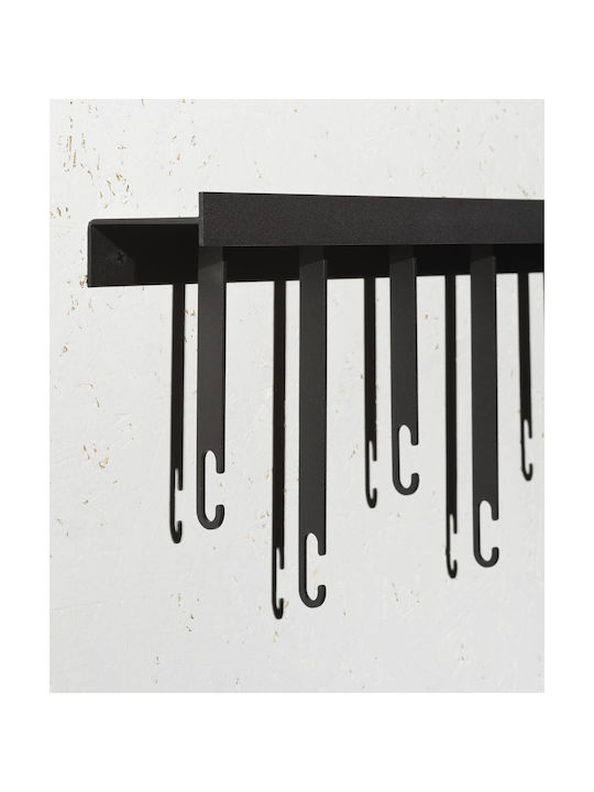 Wandhalterung Regal Atelier Schwarzes Metall M 60 cm B 6 cm H 23,5 cm Design House Stockholm