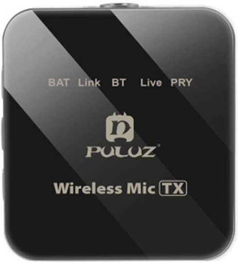 Puluz PU647B Seturi Wireless Electret Microfon Πέτου, Clip On pentru Cameră