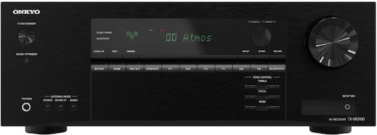 Onkyo TX-SR3100 Home Cinema Amplifier 4K/8K 5.2 Channels with HDR and Dolby Atmos Black