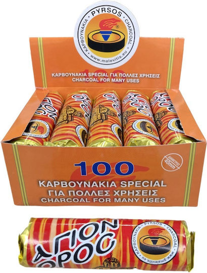 Incense Coal "Holy Mountain" 40mm Pack 10x10 Bundles