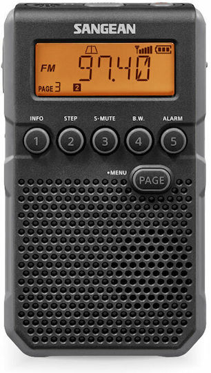 Sangean DT-800 Ραδιοφωνάκι Μπαταρίας Μαύρο