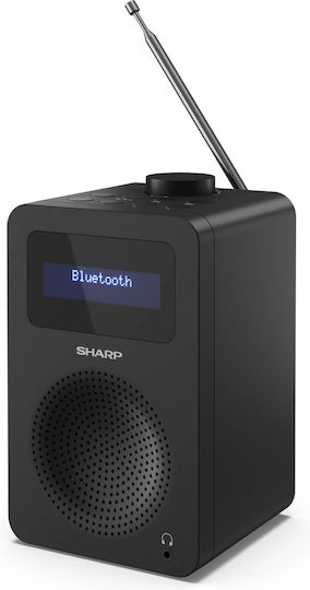 Sharp Tokyo Επιτραπέζιο Ραδιόφωνο Ρεύματος DAB+ με Bluetooth Μαύρο
