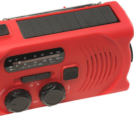 Denver SCR-2000 Solar cu USB Roșu