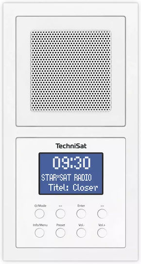 Technisat DigitRadio UP 1 Cu alimentare la rețea DAB+ cu Bluetooth Alb