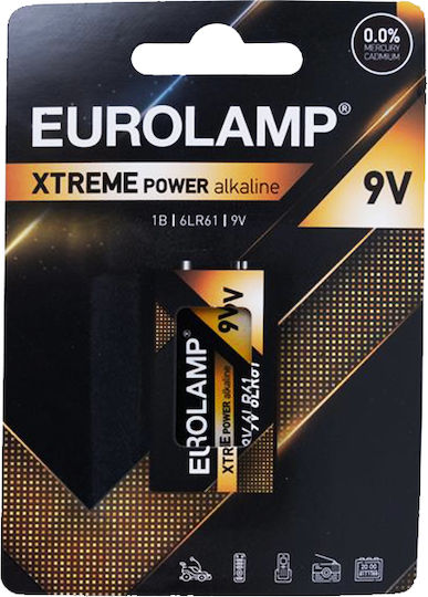 Eurolamp Extreme Alkaline Battery 9V 1pcs