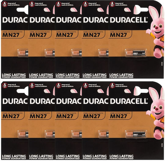 Duracell Alkaline Batterien A27 1.5V 10Stück 07407640000