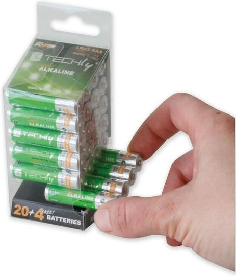 Techly Алкални Батерии AAA 1.5V 24бр IBT-KAL-LR03-B24T