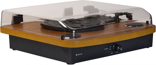 Denver VPL-230LW 111201100270 Πικάπ με Belt Drive, Προενίσχυση και Ενσωματωμένα Ηχεία Καφέ