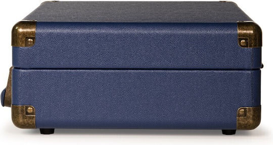Crosley Cruiser Deluxe CR8005F-NV4 Βαλιτσάκι Πικάπ με Προενίσχυση και Ενσωματωμένα Ηχεία Μπλε