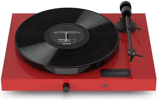 Pro-Ject Audio Juke box E High Gloss + Ortofon OM 5E 13768-836 Πικάπ με Belt Drive και Προενίσχυση Κόκκινο