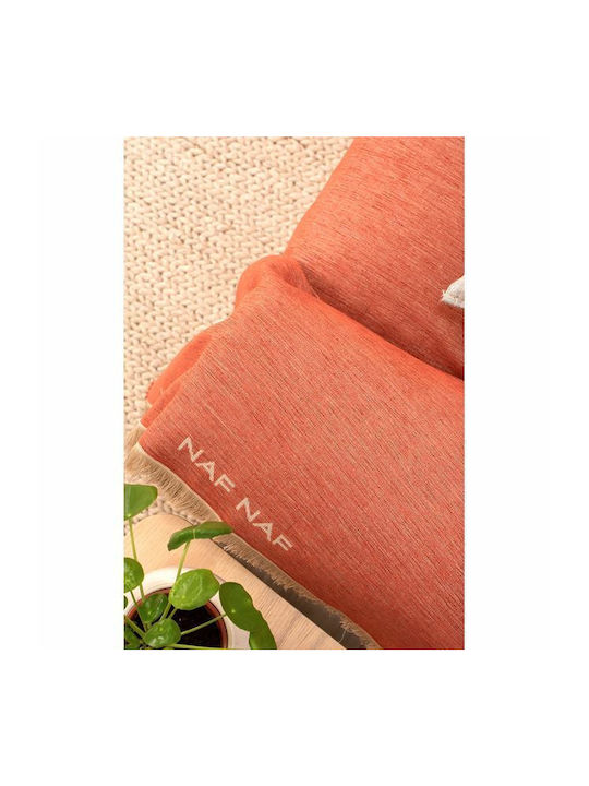 Naf Naf Highline Ριχτάρι Τετραθέσιου Καναπέ Chenille 180x350εκ. Πορτοκαλί