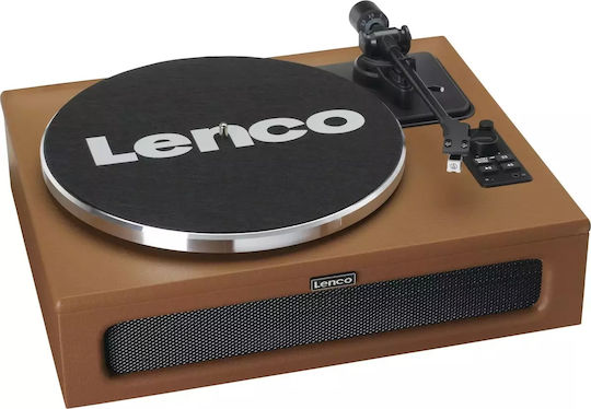 Lenco LS-430BN LS-430BN Πικάπ με Direct Drive, Προενίσχυση και Ενσωματωμένα Ηχεία Καφέ