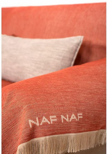 Naf Naf Highline Ριχτάρι Τετραθέσιου Καναπέ Chenille 180x350εκ. Πορτοκαλί