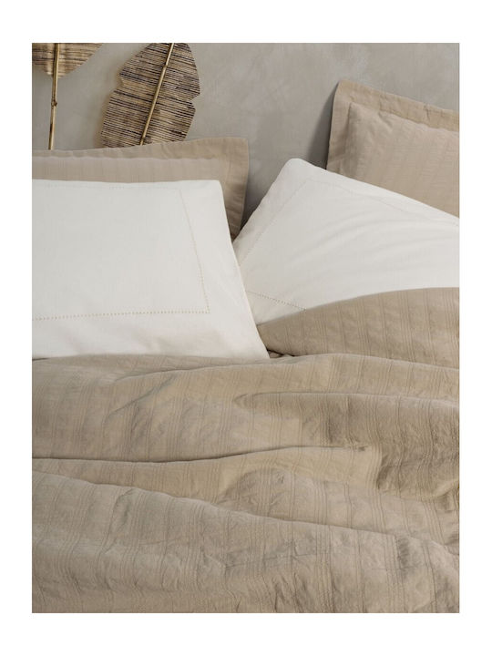 Cottonbox Set Paturi & Cuverturi Pat Supraînălțat Bumbac Bej 240x230cm 6 Bucăți