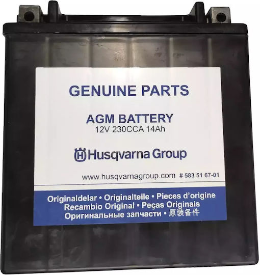 Husqvarna Garden Tractor Battery Cth224t-tc138-tc142 583516701