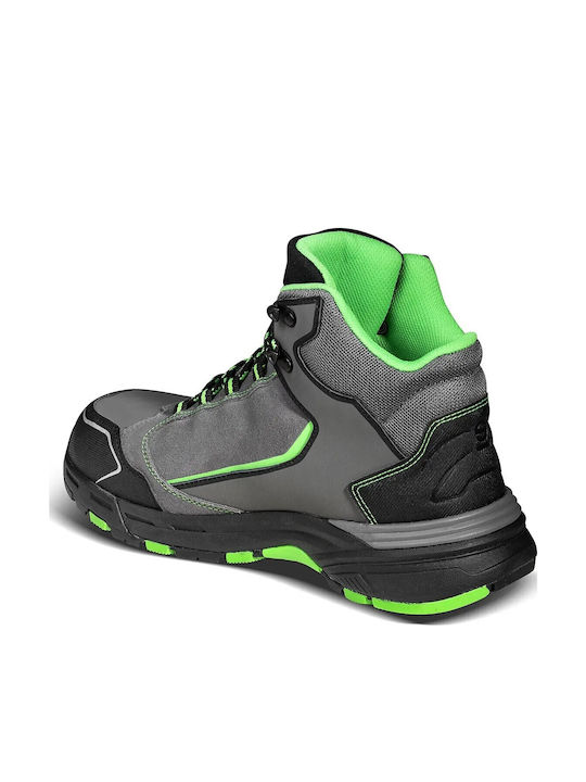 Sparco Αδιάβροχο Μποτάκι Ασφαλείας All Road High S3 Src Γκρι Πράσινο 07529