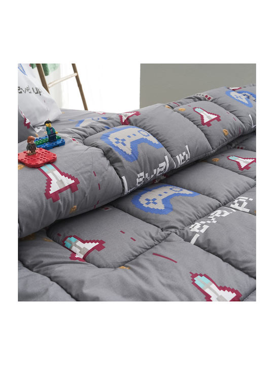 Charalambidis Textiles Kids Pillowcase Set 52x72cm Grey