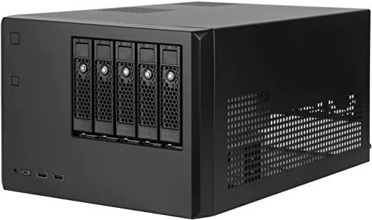 Silverstone CS351 Case for 4 Hard Drives 2.5" / 3.5" SATA III with Connection USB 3.0 Type-C