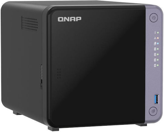 QNap TS-432X NAS Tower with 4 slots for SSD and 2 Ethernet ports