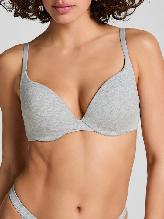 Push Up Bra Underwire Gray