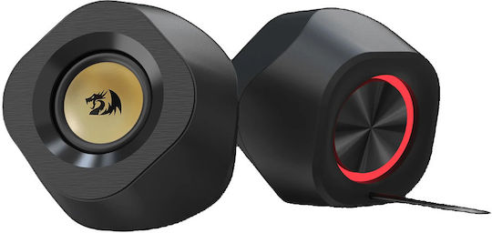 Redragon GS590 Pro Ασύρματα Ηχεία Υπολογιστή 2.1 με RGB Φωτισμό και Bluetooth σε Μαύρο Χρώμα