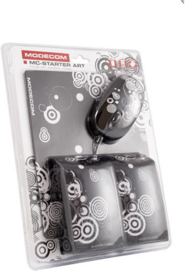 Modecom Starter Art 3 Ηχεία Υπολογιστή 2.0 με Ισχύ 1W Μαύρα