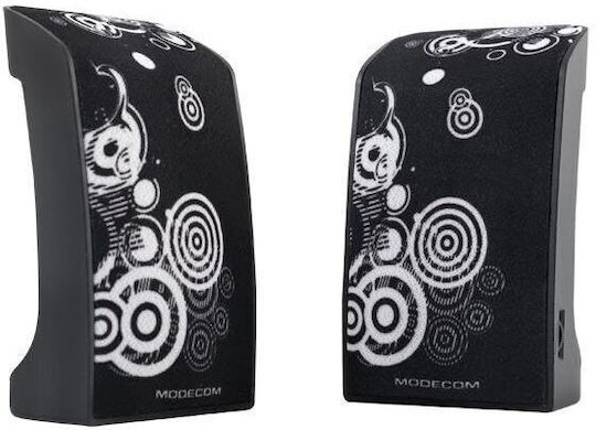 Modecom Starter Art 3 Ηχεία Υπολογιστή 2.0 με Ισχύ 1W Μαύρα