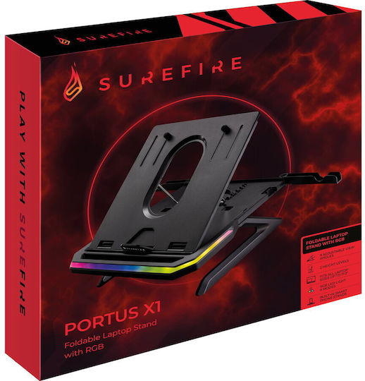 SureFire Portus X1 Stand für Laptop bis zu 17.3" mit Beleuchtung