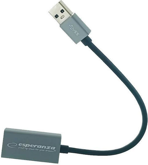 Esperanza ENA101 Αντάπτορας Δικτύου USB με Ενσύρματη Σύνδεση Gigabit Ethernet