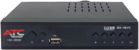 ATC HD-205 03.007.0037 Ψηφιακός Δέκτης Mpeg-4 Full HD (1080p) Σύνδεση USB