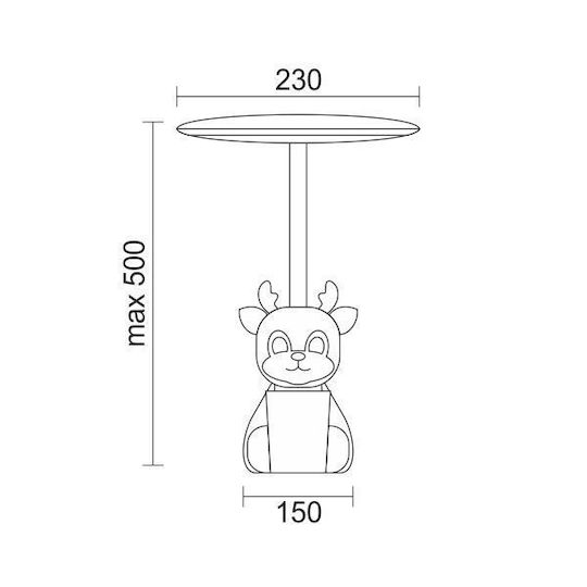 Spot Light Led Kids Desk Lamp White
