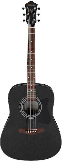 Ibanez Ibanez Akustische Gitarre Weathered Schwarz Schwarz Offene Poren