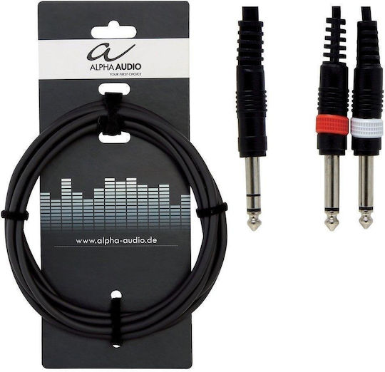 Alpha Audio Cable 6.3mm male - 2x 6.3mm male 6m (190.110)