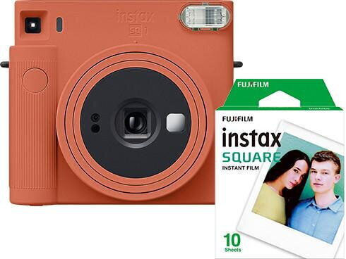 Fujifilm Instax Square SQ 1 Instant Camera + Instax Square Film Terracotta Orange