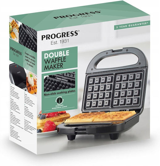 Progress Waffle Maker For Square Waffles 2 Number Of Waffles 750W