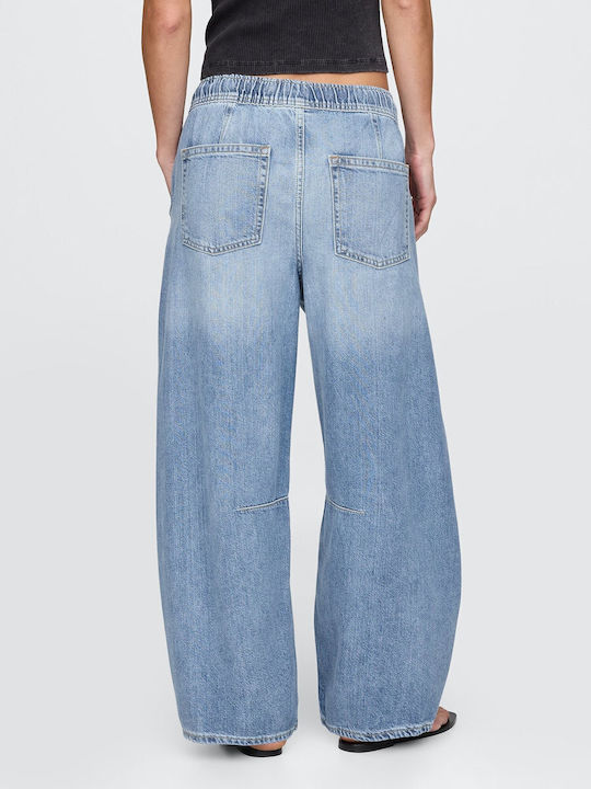 Damenjeans Mittelhohe Taille in Konischer Linie Medium Wash