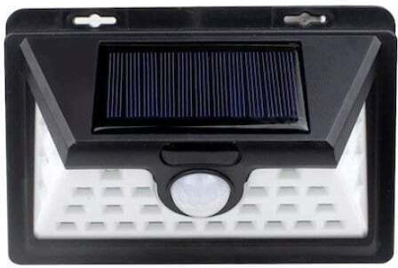 Lampa Lampă Solară 0.55W Alb Rece 5500K cu Senzor de Mișcare IP64