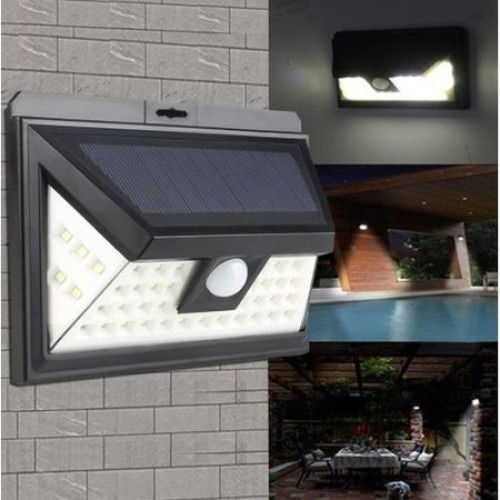 Lampa Lampă Solară 0.55W Alb Rece 5500K cu Senzor de Mișcare IP64